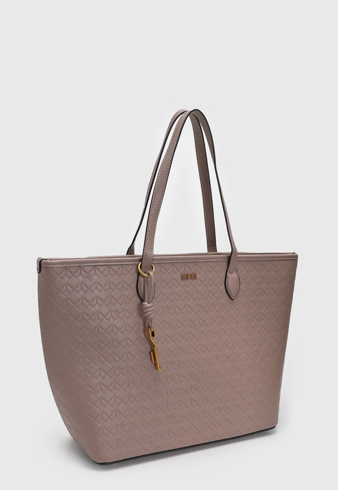 Vista 2 Bolsa Grande Feminina Santa Lolla Texturizada Santa Lolla marrom