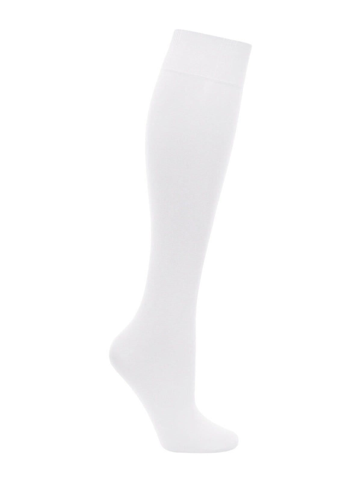 Vista 2 Kit com 3 Meias 3/4 Fio 40 Opaca Loba Lupo branco