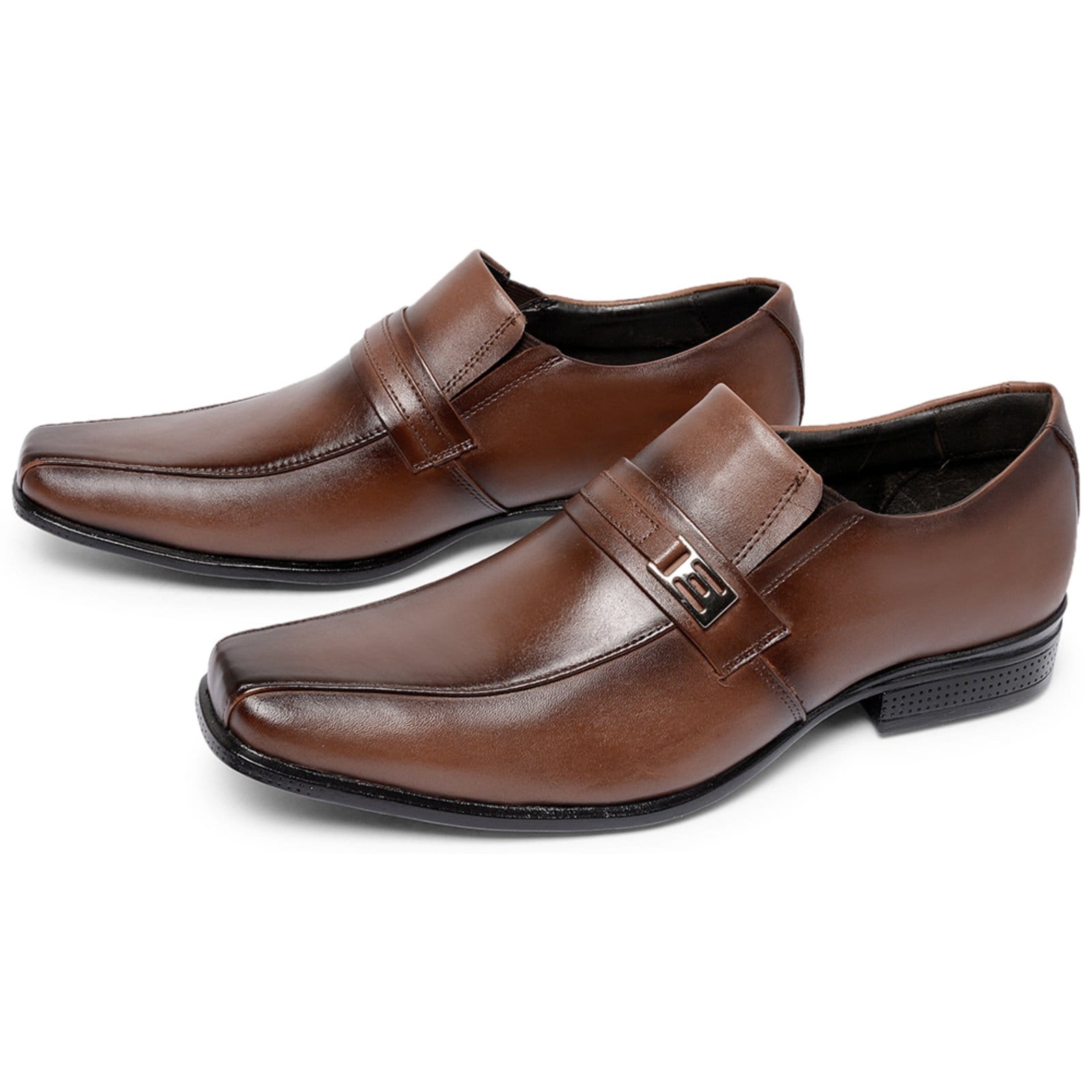 Vista 2 Sapato Social Masculino Ferrile Sport em Couro Café Ferrile marrom