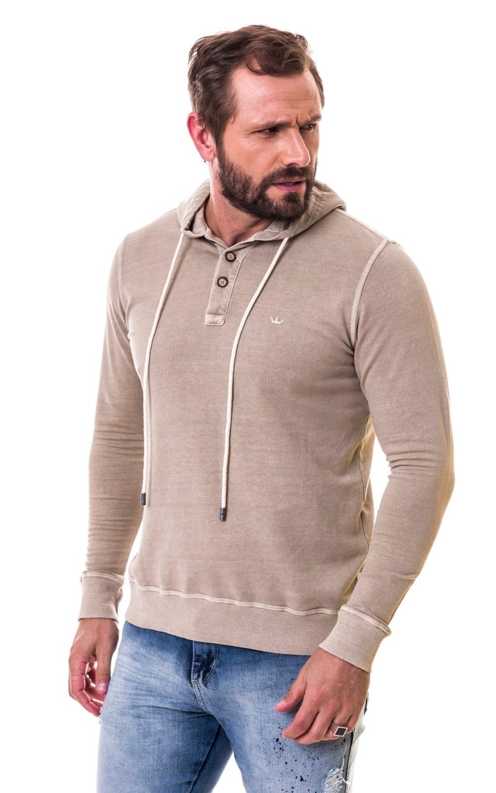 Moletom Aburguesia Slim Fit Caqui