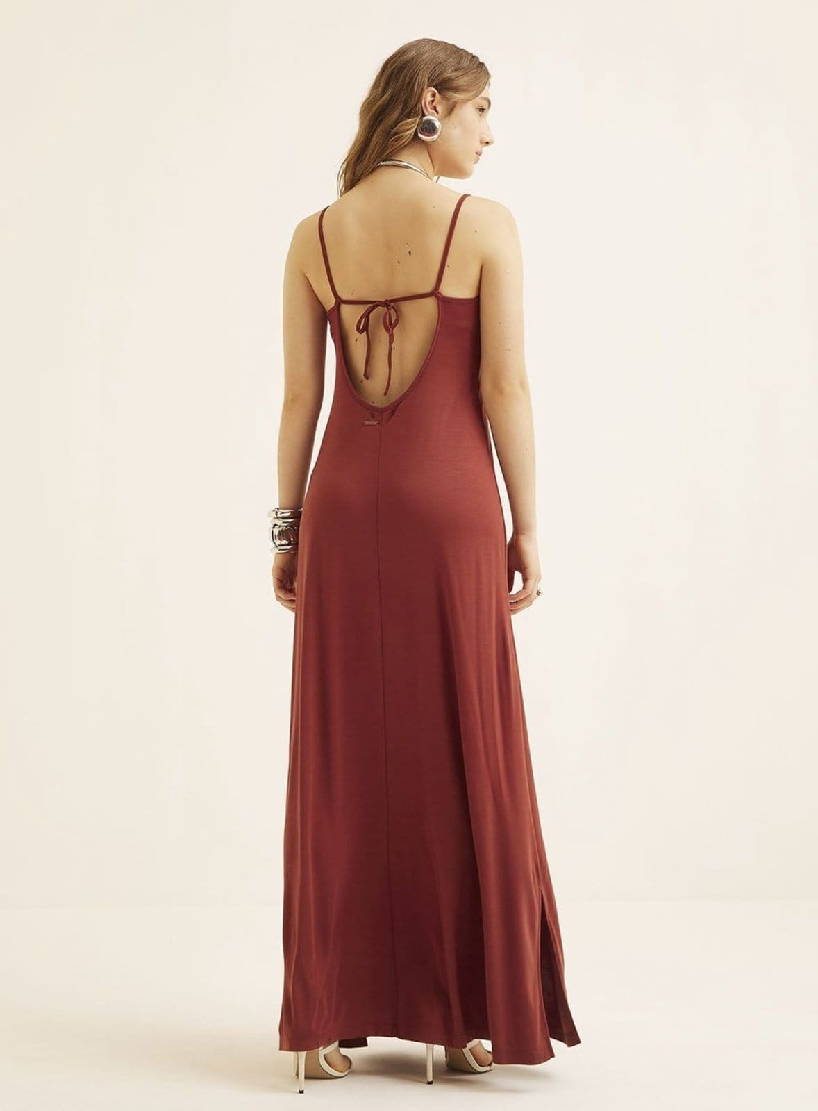 Vista 2 Vestido Triton Margot Triton marrom