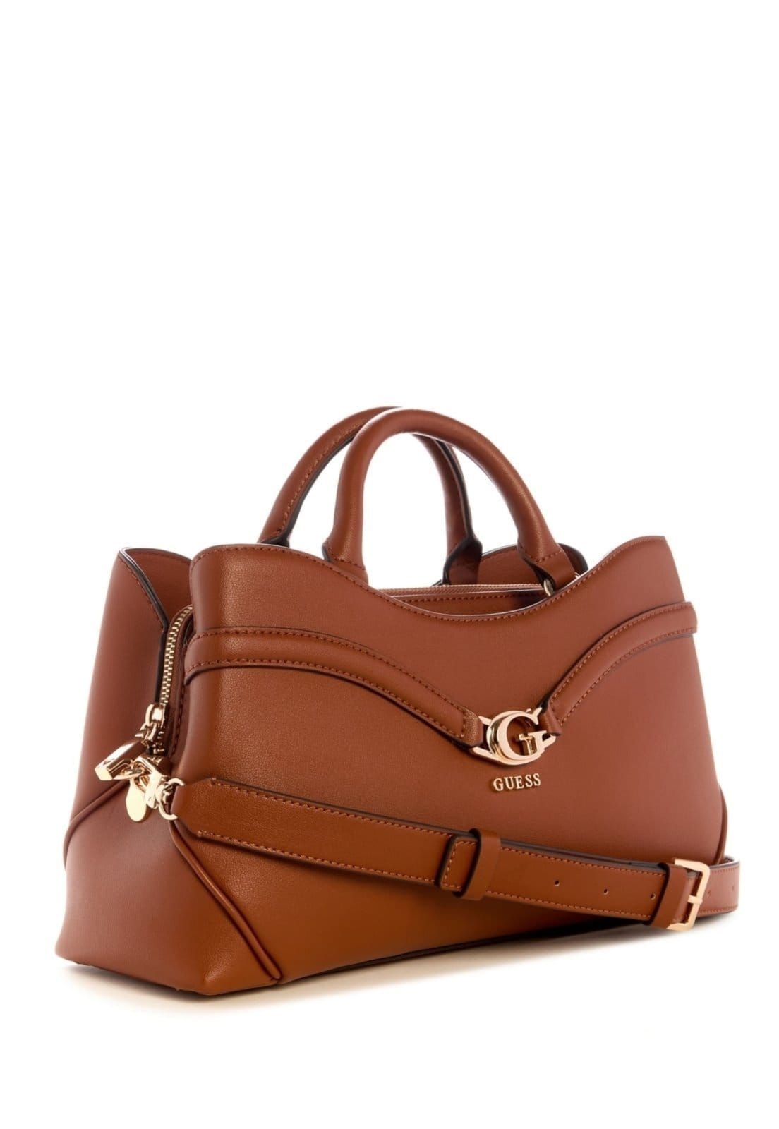Vista 2 Bolsa Guess Dea Girlfriend Satchel Guess marrom
