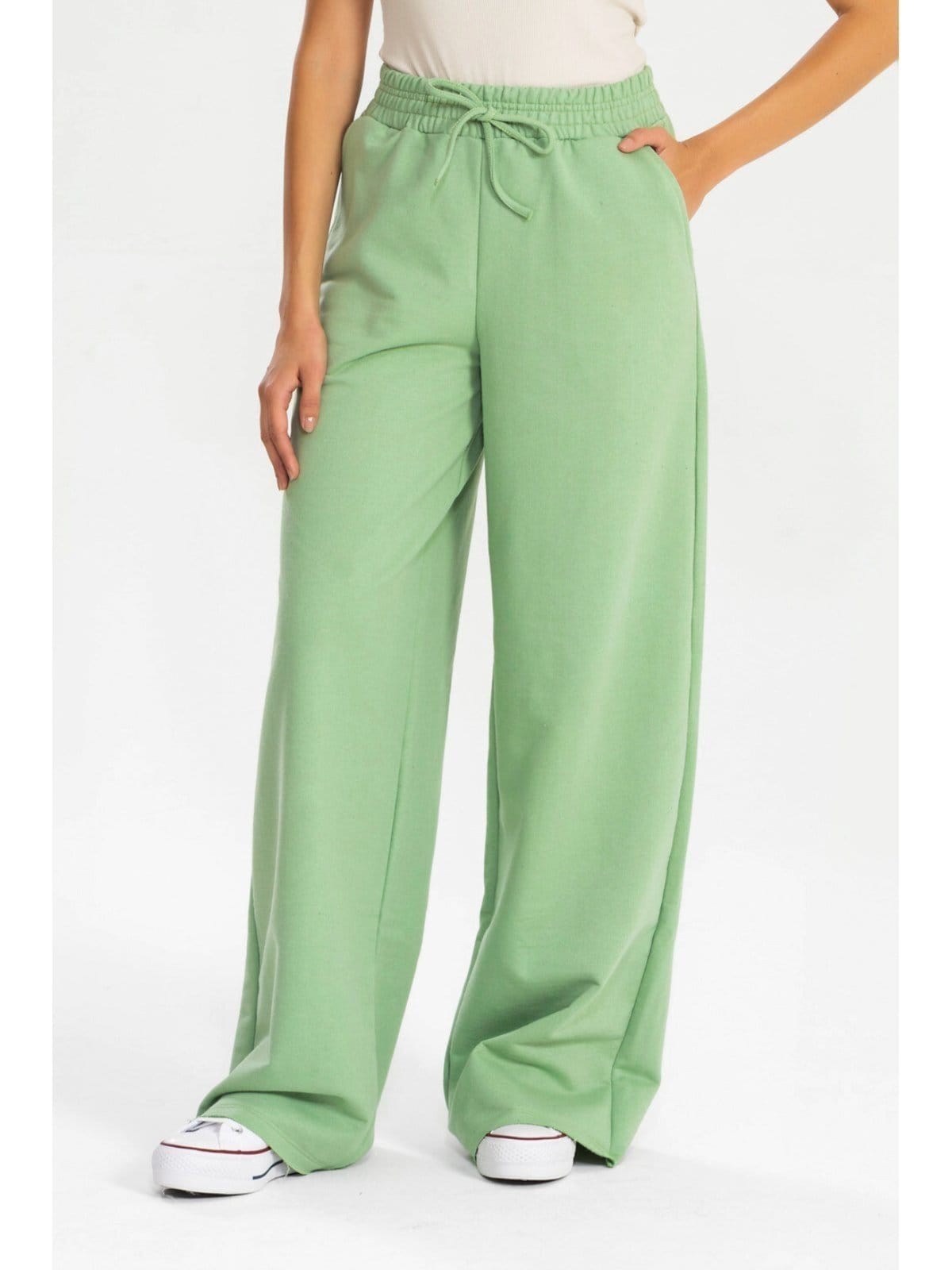 Calça Moletinho Wide Leg Feminina Confortável