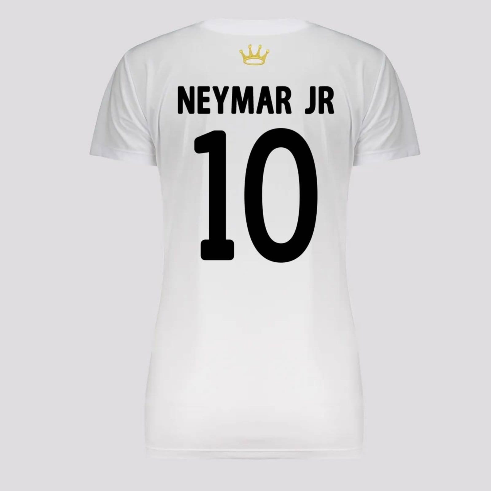 Camisa Santos Logo 10 Neymar Feminina Branca