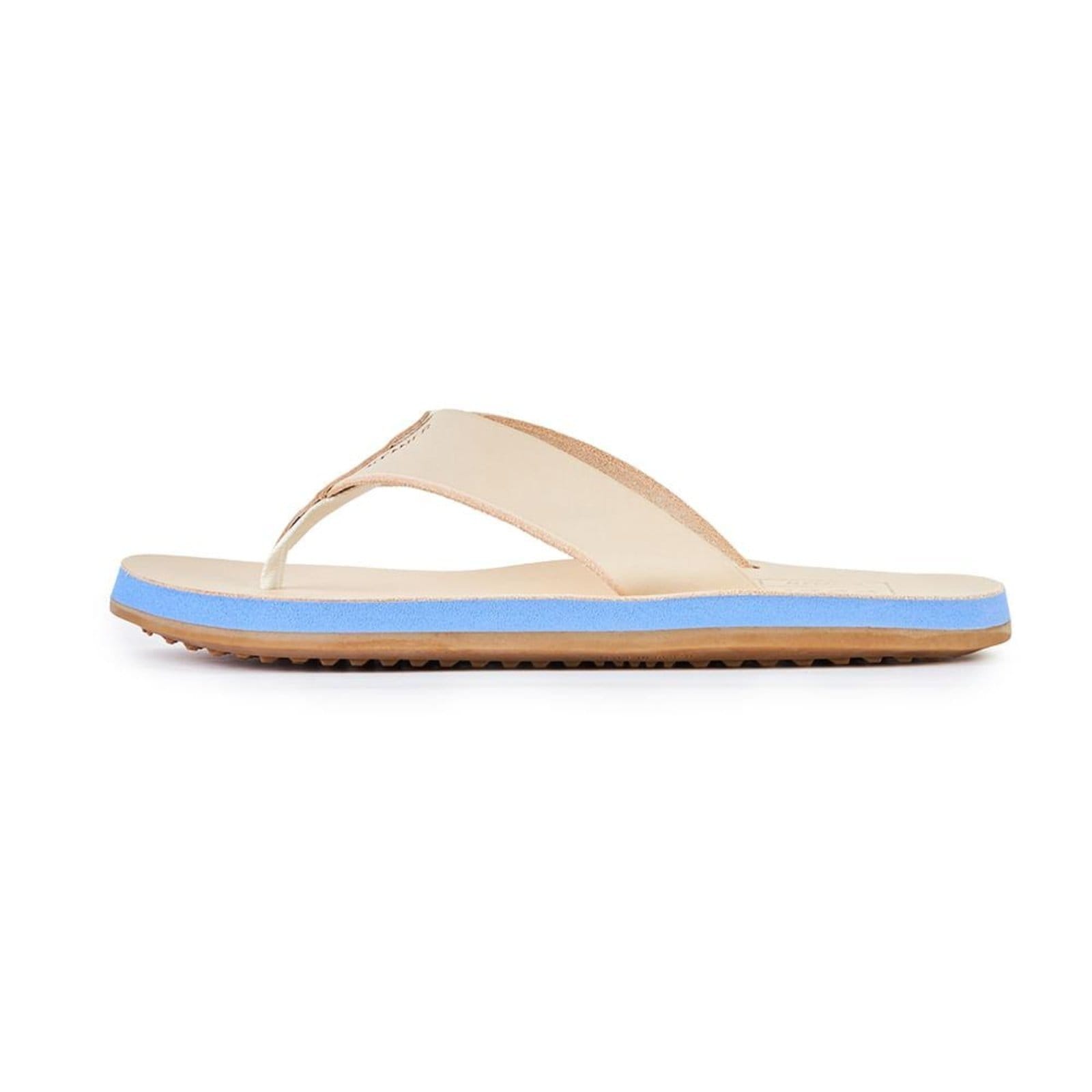 Vista 2 Chinelo Kenner Legend 35 Crepe Candy Masculino Bege e Azul Bege 745 bege azul