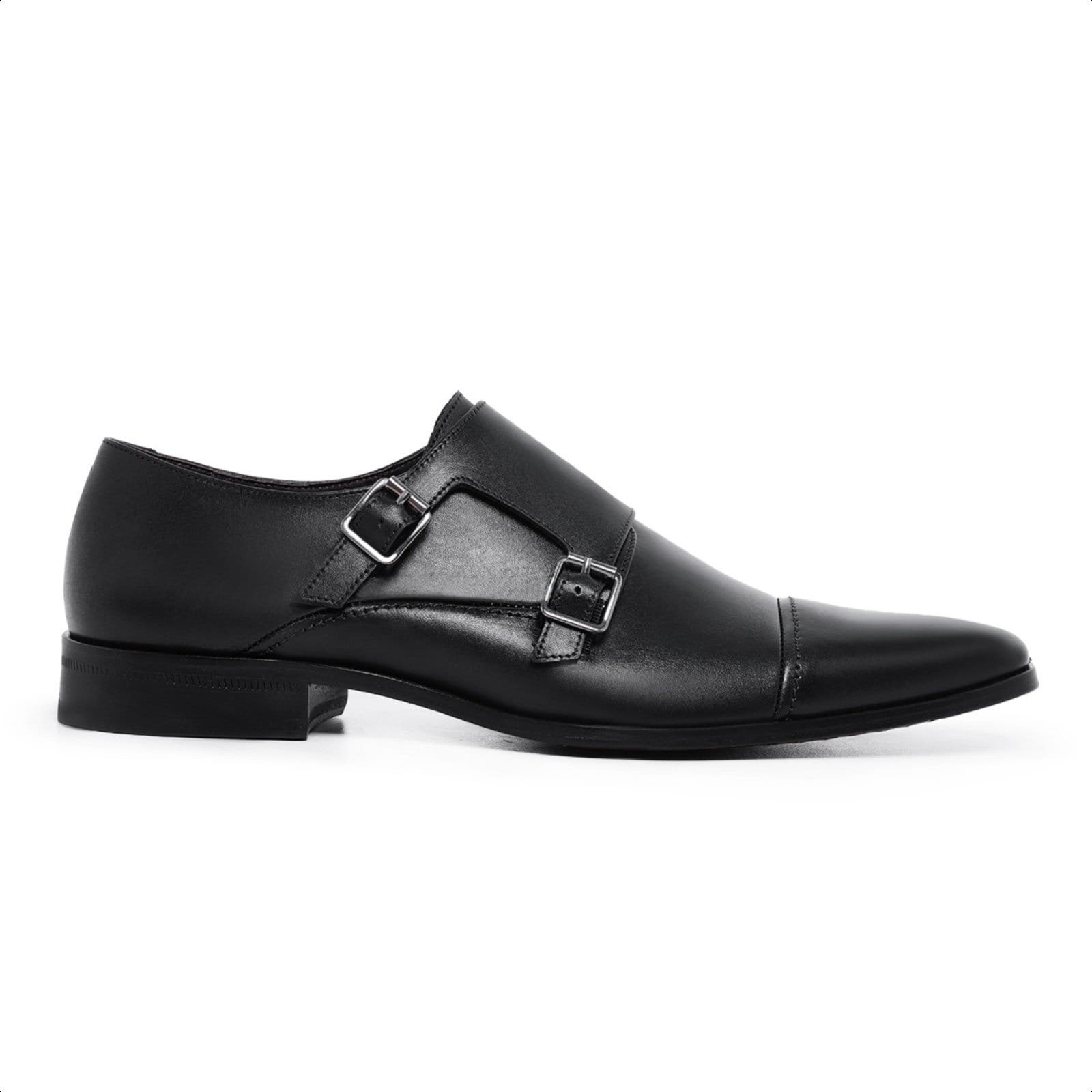 Sapato Monk Strap em Couro Paulo Vieira cor