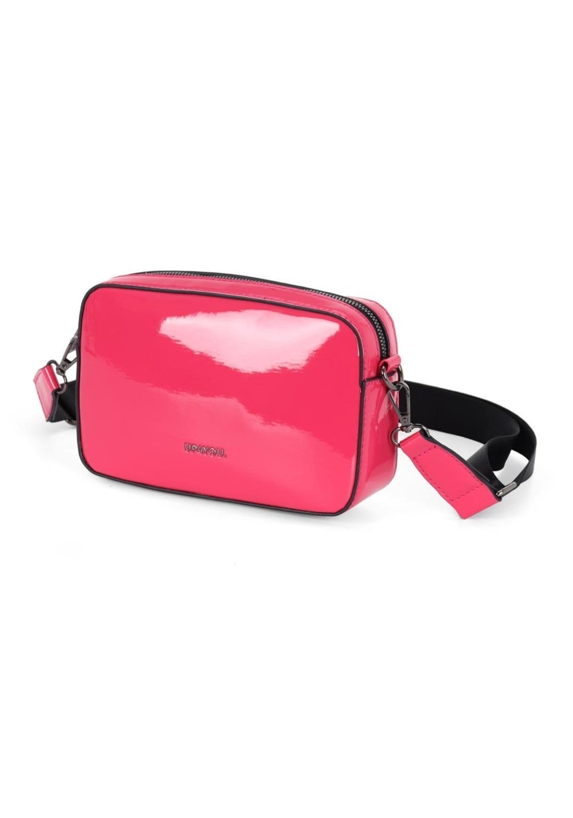Vista 2 Infantil - Bolsa Transversal Vinil Up4you Média com Alça Regulável Up4you rosa