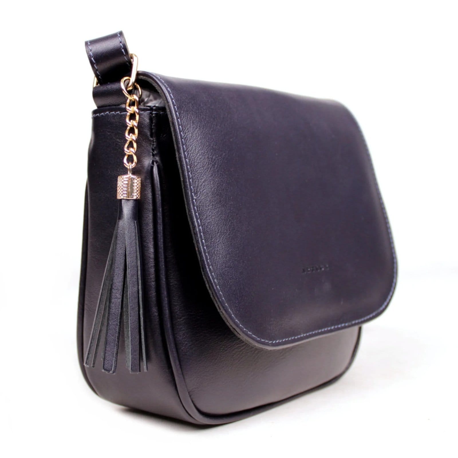 Vista 2 Bolsa Transversal em Couro Artlux Marinho 9053 Artlux azul