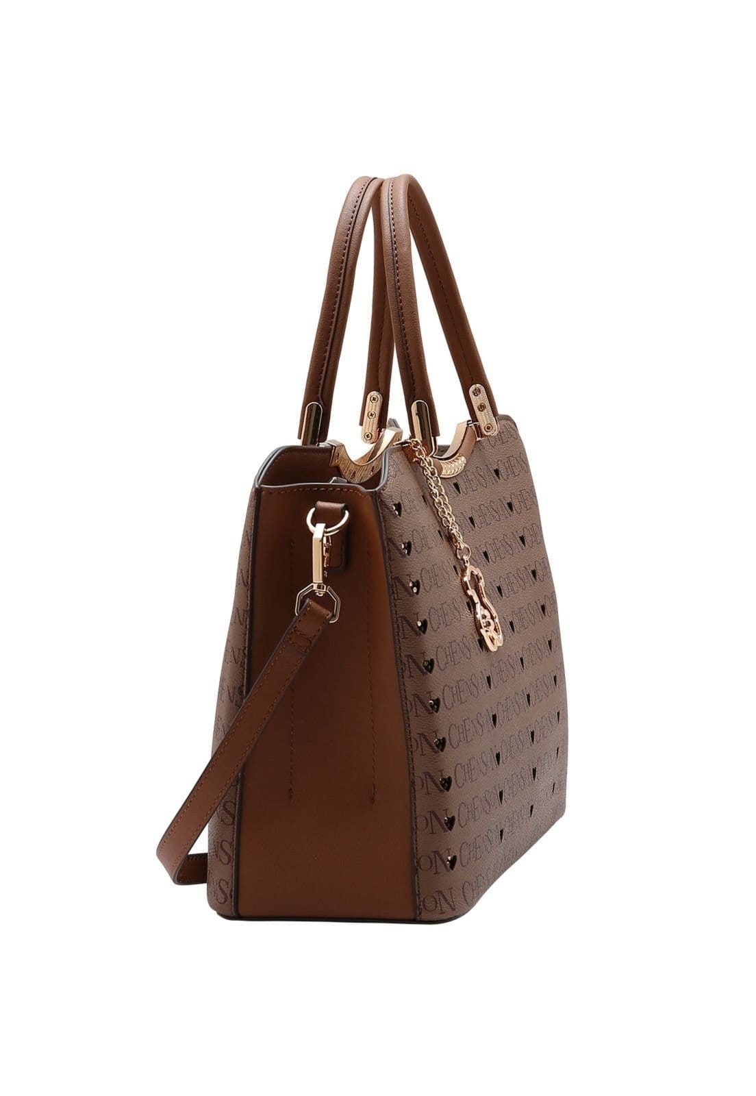 Vista 2 Bolsa Feminina Chenson Cristal Monograma 3485395 Chenson preto