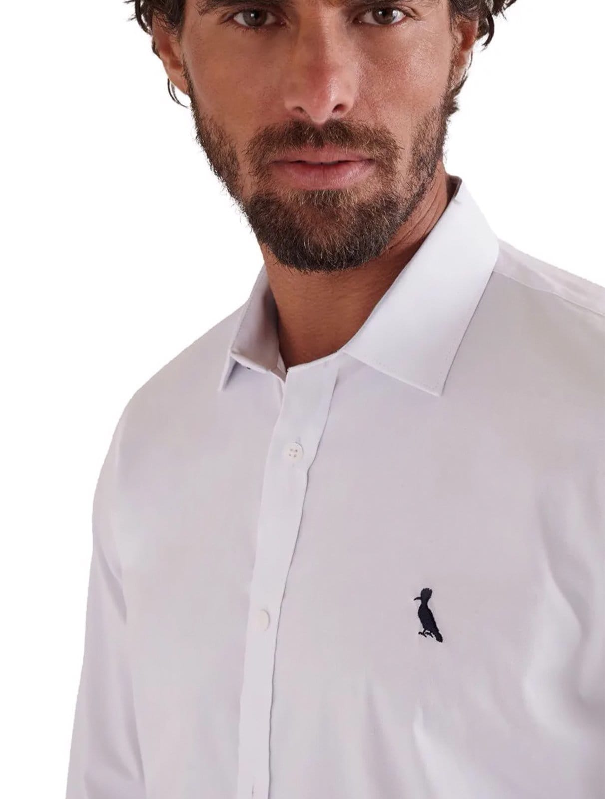 Vista 2 Camisa Reserva Masculina Casual Stretch Enxuto Branca Reserva branco