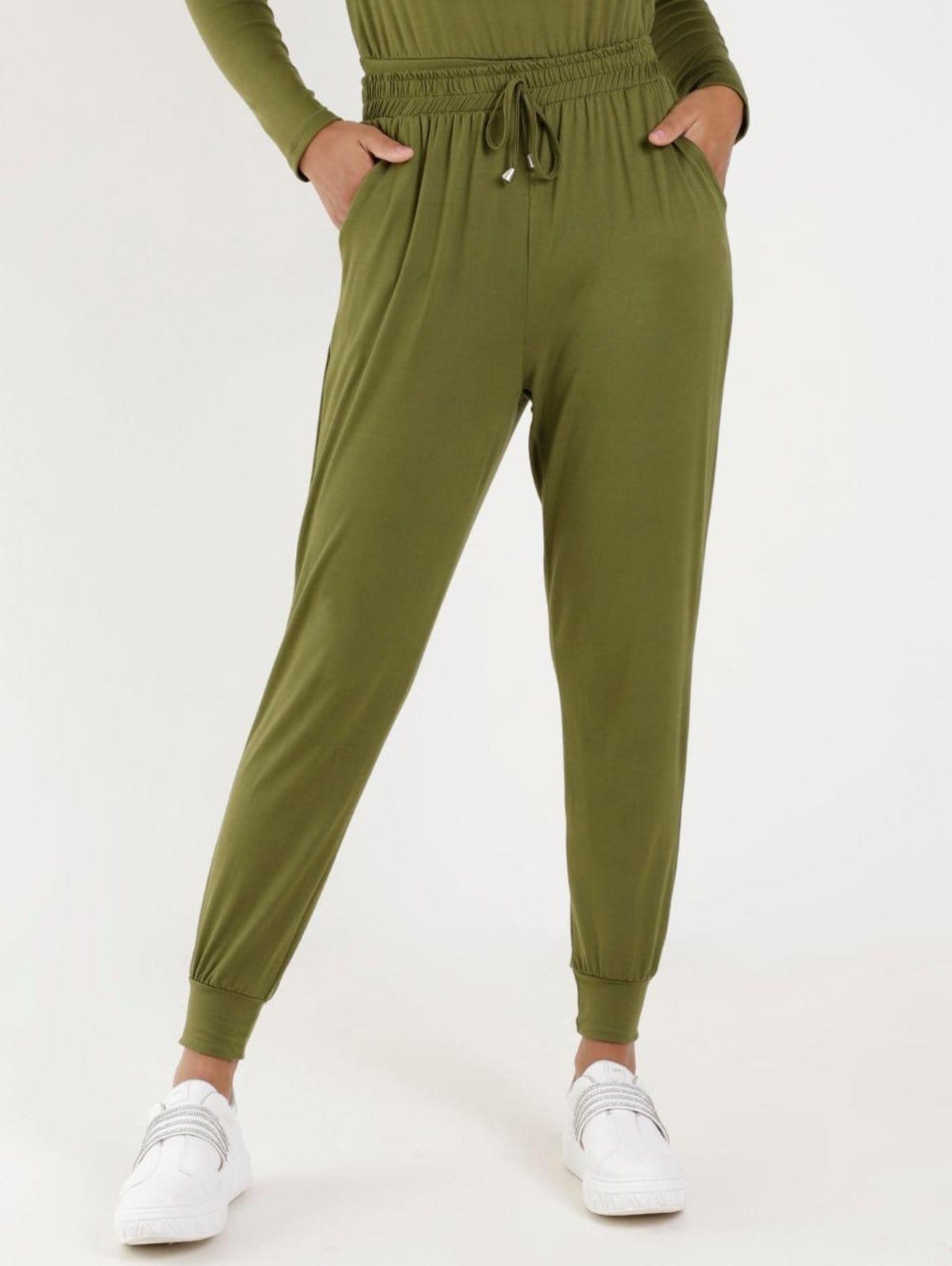 Vista principal Calça Jogger Suede Autentique Feminina Autentique verde