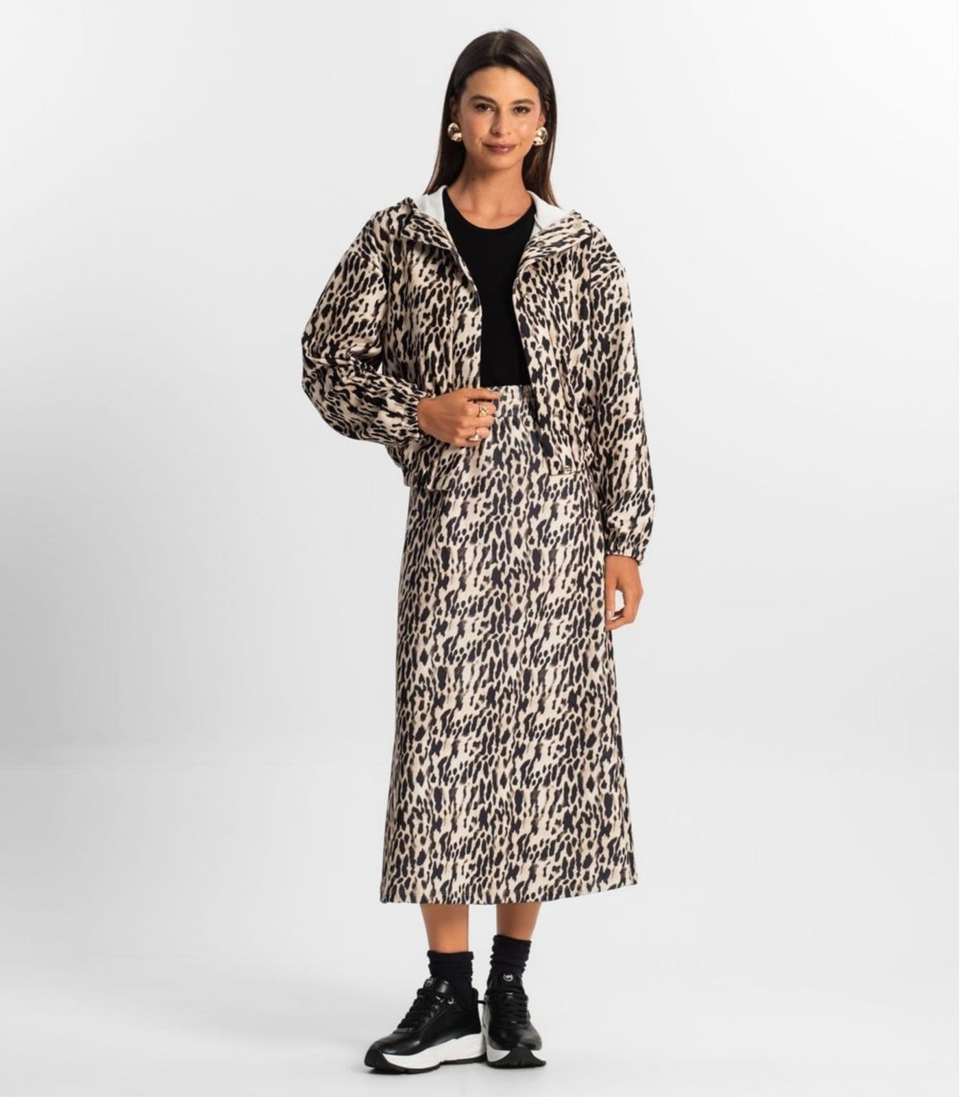 Saia Midi Feminina Rovitex