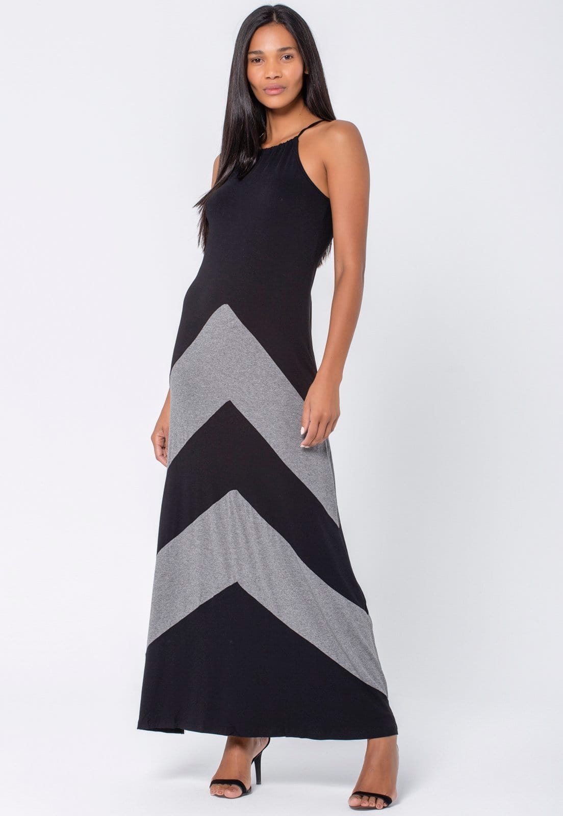 Vestido Longo Amazonia Vital Malha Trapézio Garota de Ipanema e Mescla