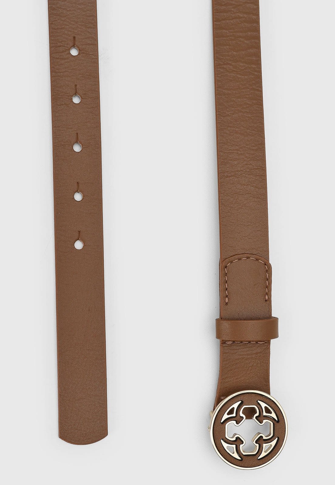 Cinto Feminino Capodarte Fivela Monograma Mogno