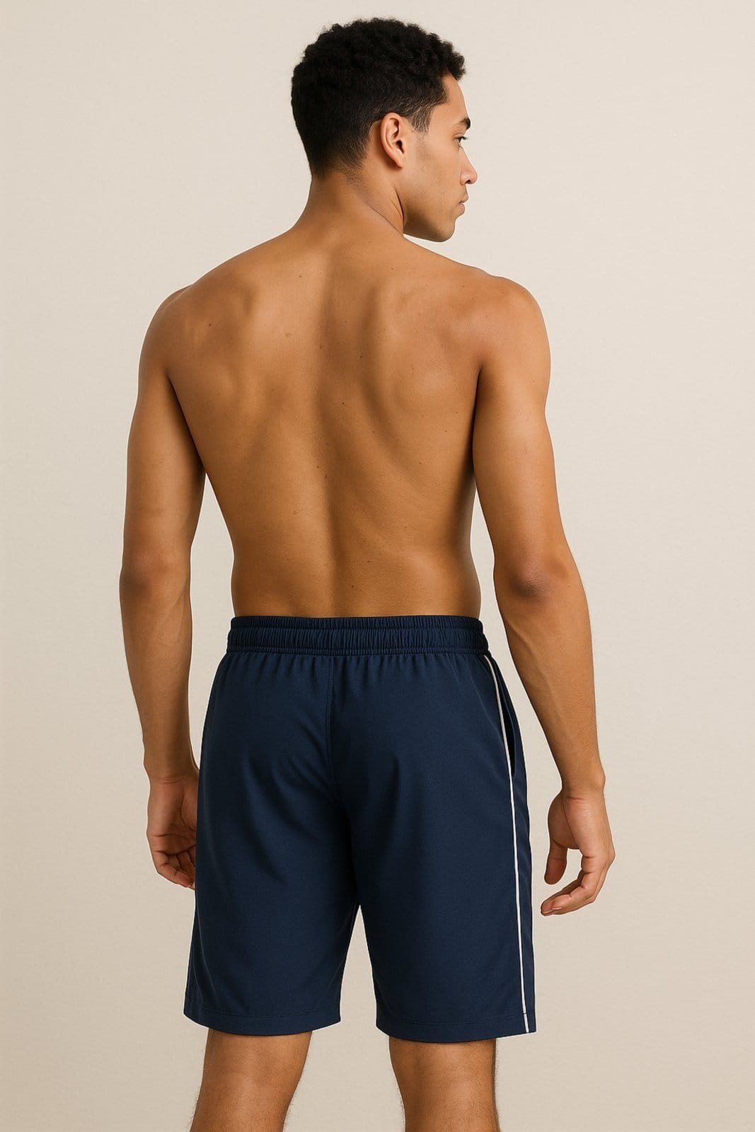 Vista 2 Bermuda Tactel D Bell Outlet Fashion Sport Masculina Cinza D BELL OUTLET FASHION preto