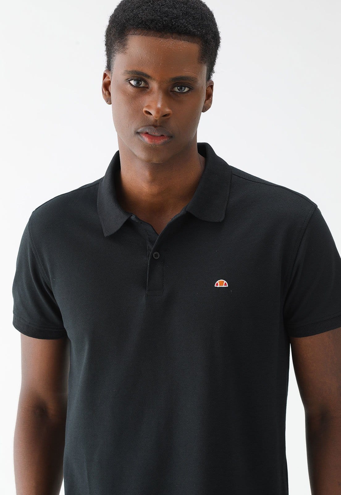 Camisa Polo ELLESSE Reta Mini Icon Preta
