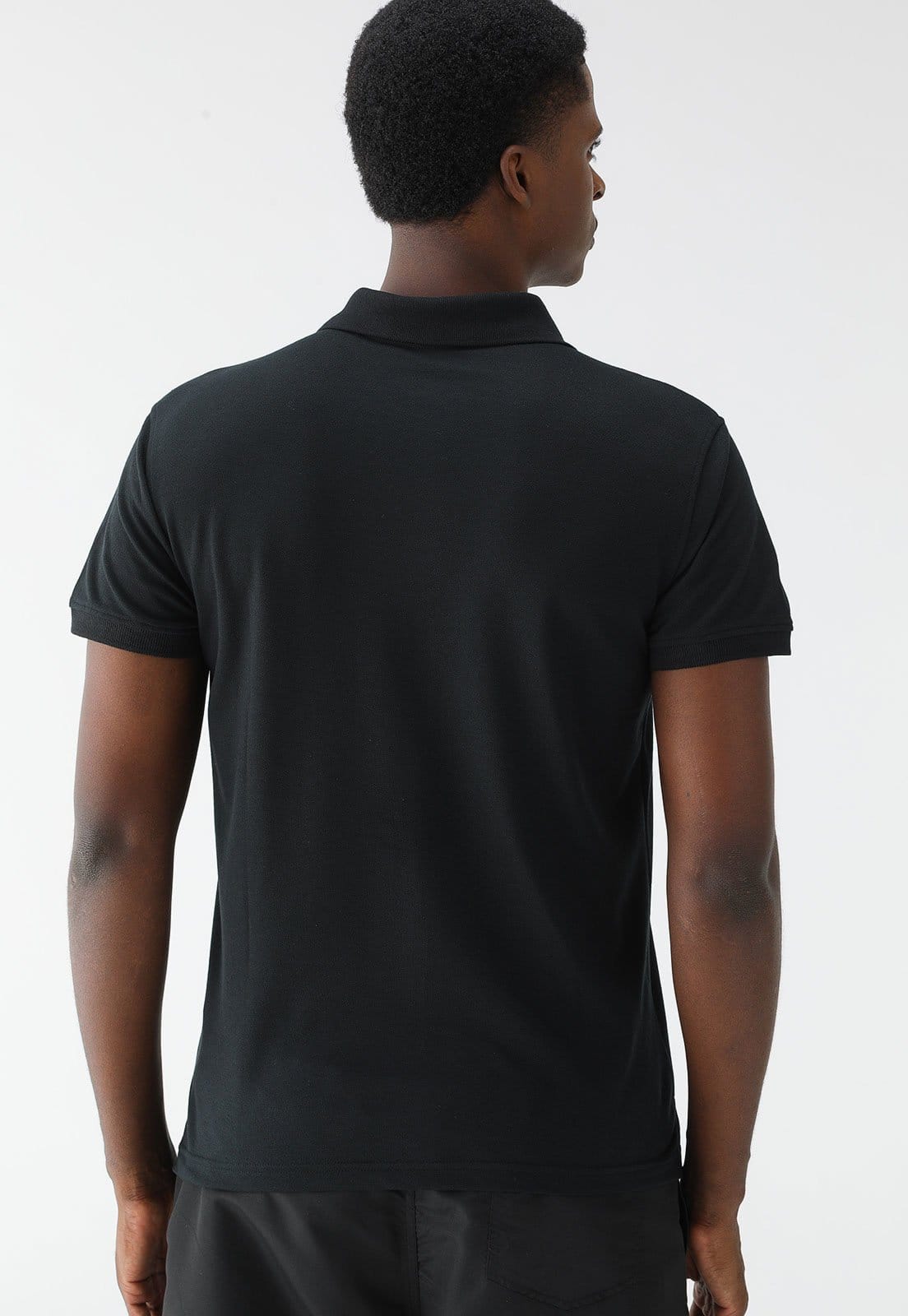 Vista 2 Camisa Polo ELLESSE Reta Mini Icon Preta Ellesse preto