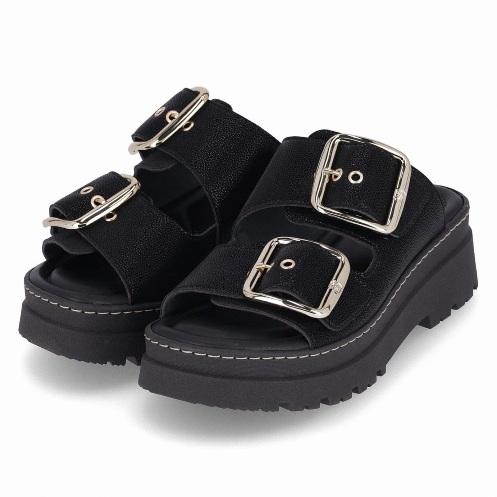 Vista 2 PICCADILLY MAXI - Tamanco Salto Médio Piccadilly preto