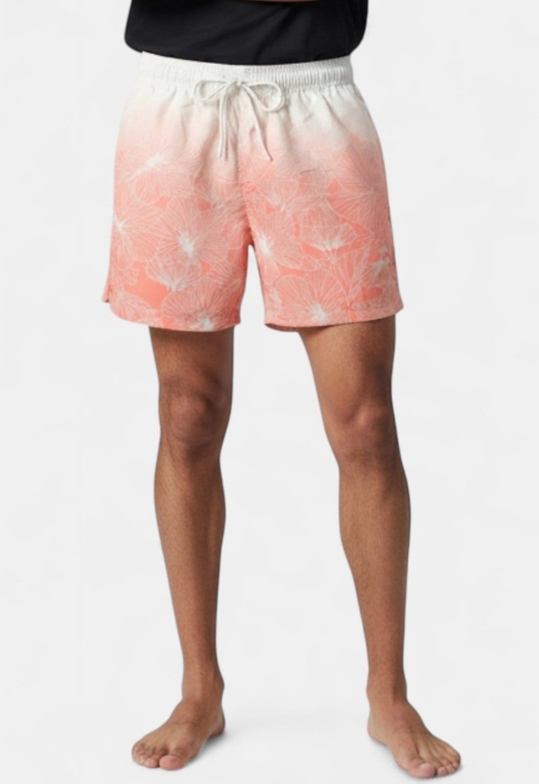 Shorts Areia Branca Yacht Resort Hibisco Salmão