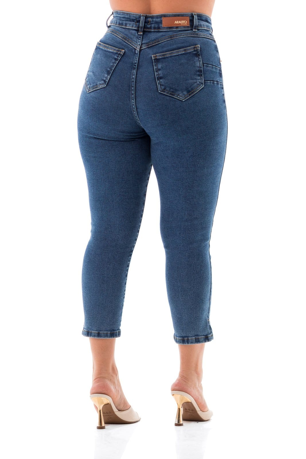 Vista 2 Capri Feminina Arauto Hot Pants ARAUTO JEANS azul/jeans