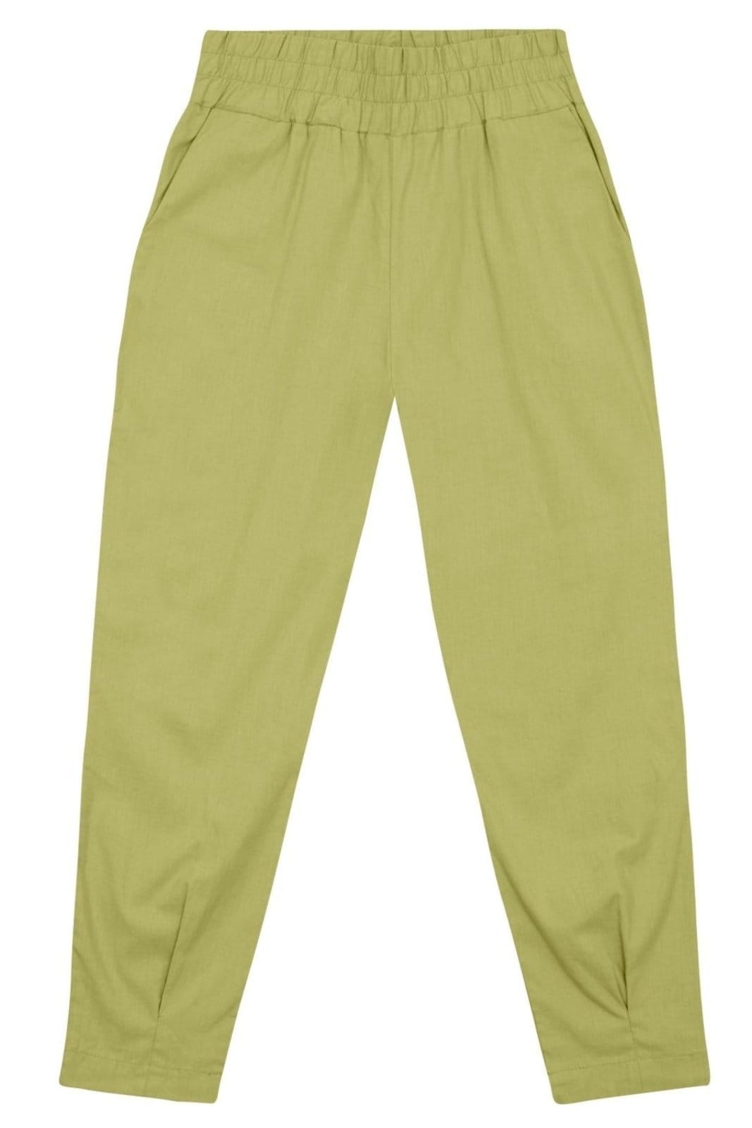 Vista 2 Calça feminina em linho Essendi Essendi verde