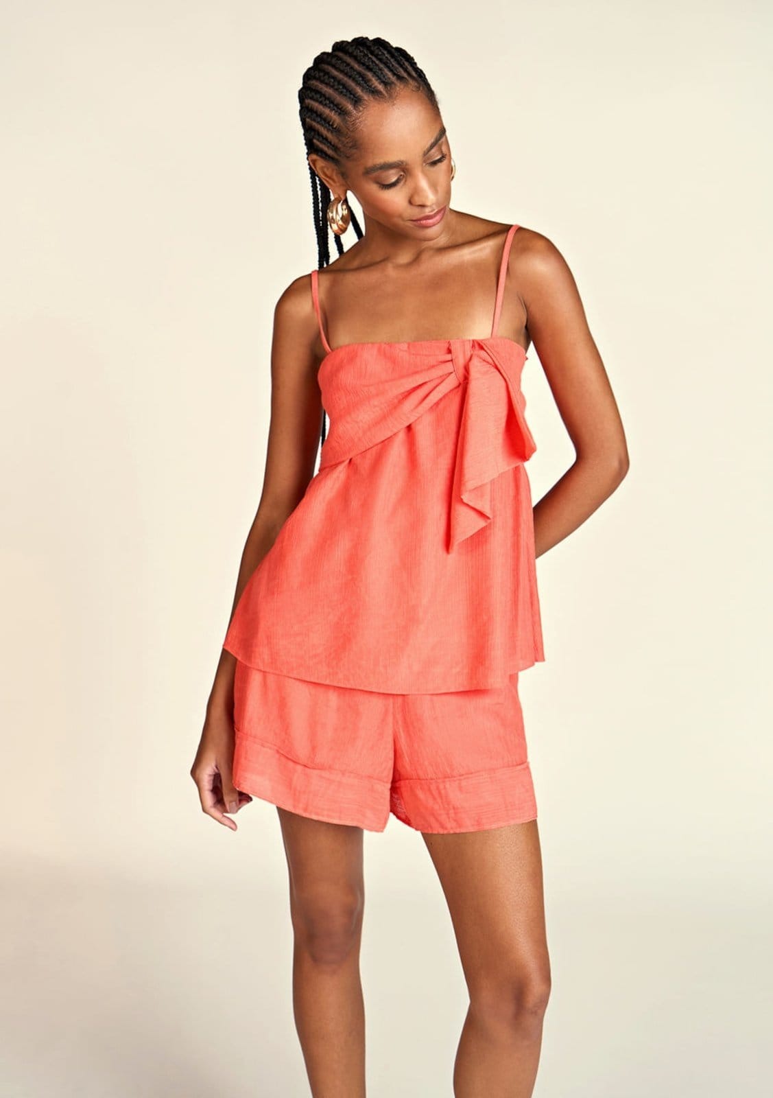 Shorts Zinco Evasê Bolso-Faca