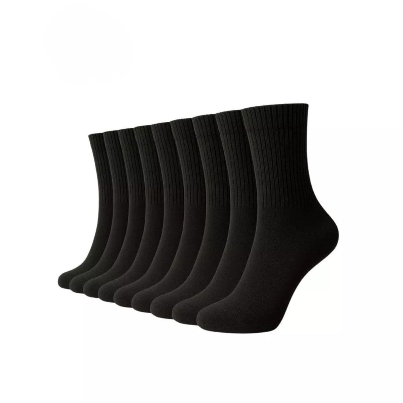 Kit 12 pares de meia Cano Médio FMF Pretas - 2