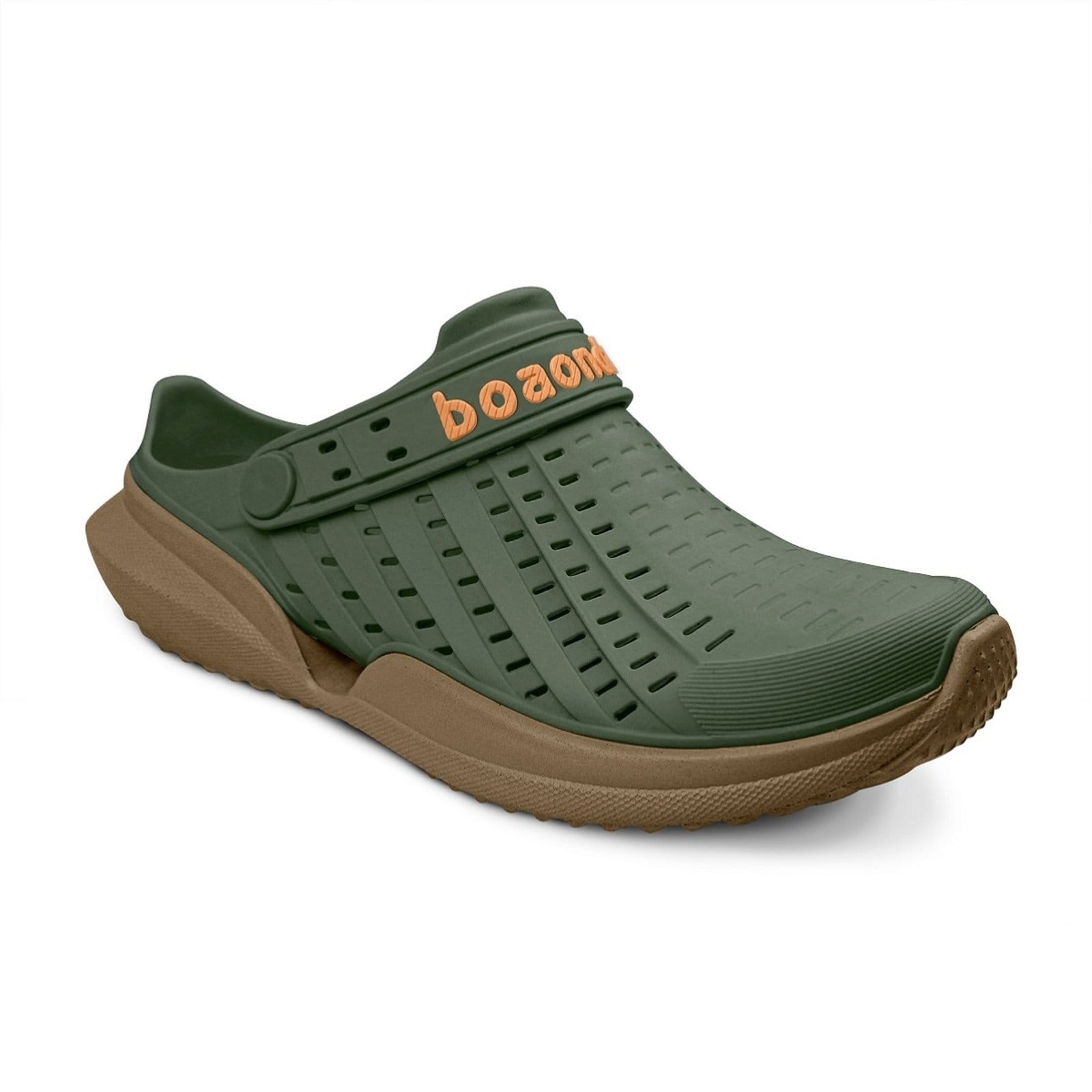 Vista 2 Sandália Ortopédica Masculina Boaonda FLOW Clog Academia Militar Boaonda verde