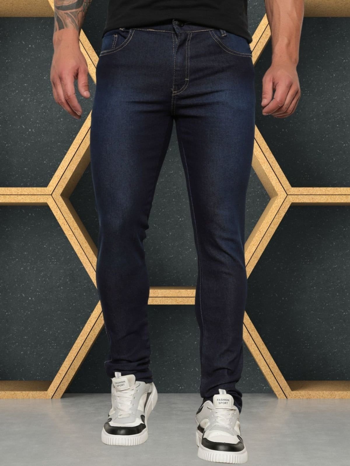 Calça Jeans Skinny Pentagono Masculina Escuro I