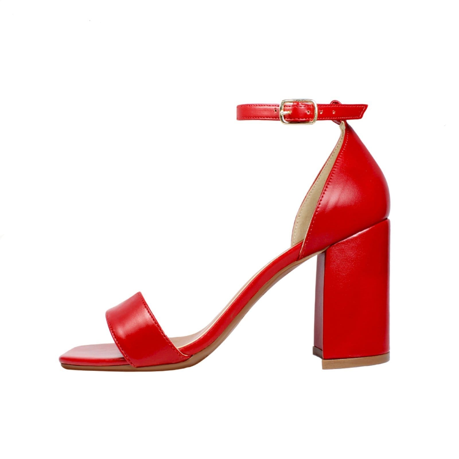 Vista 2 Sandália Salto Alto Grosso Luiza Sobreira Vermelha Mod. 2196 Luiza Sobreira vermelho