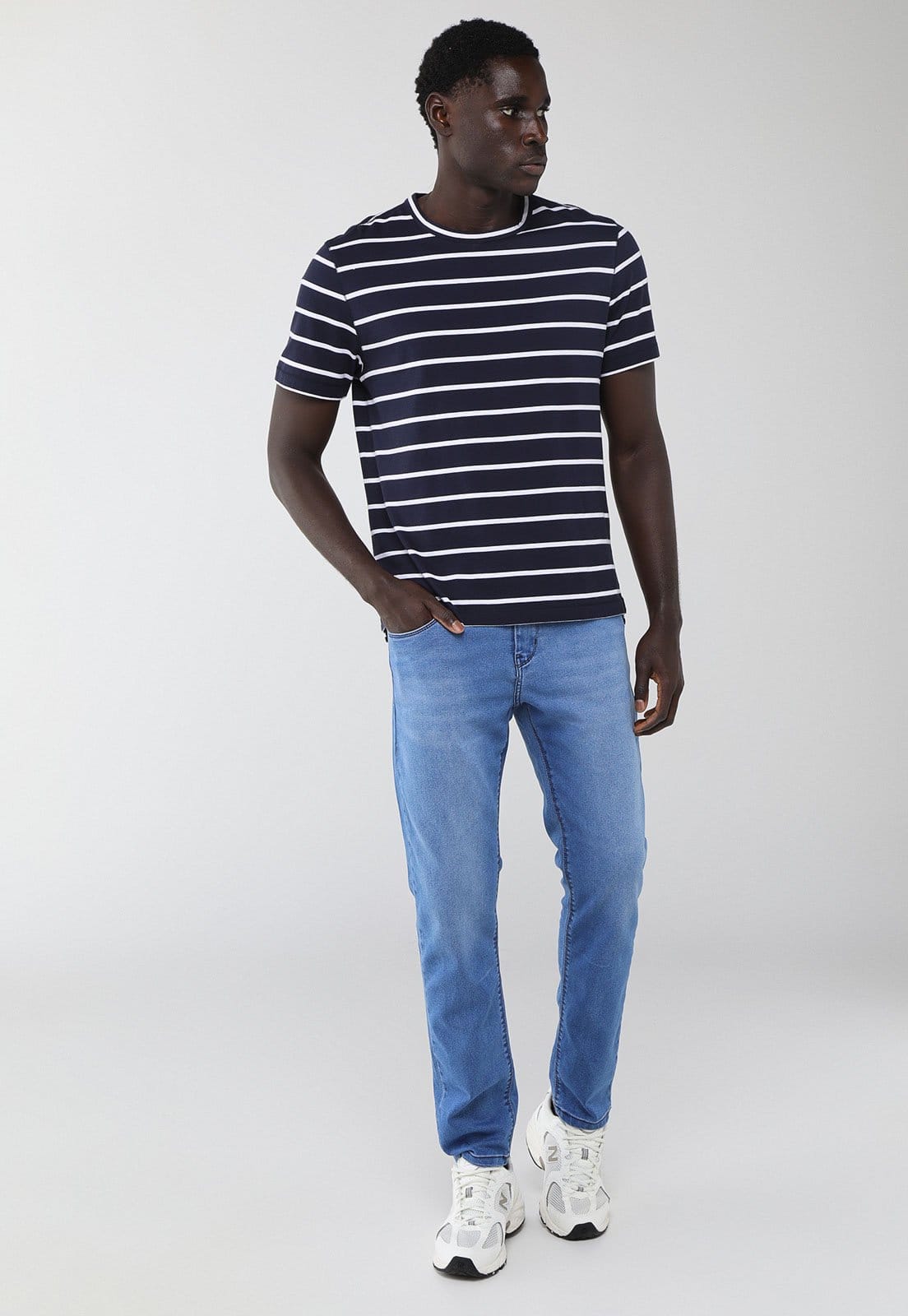 Vista 2 Calça Masculina Sawary M Comfort Claro Sawary azul