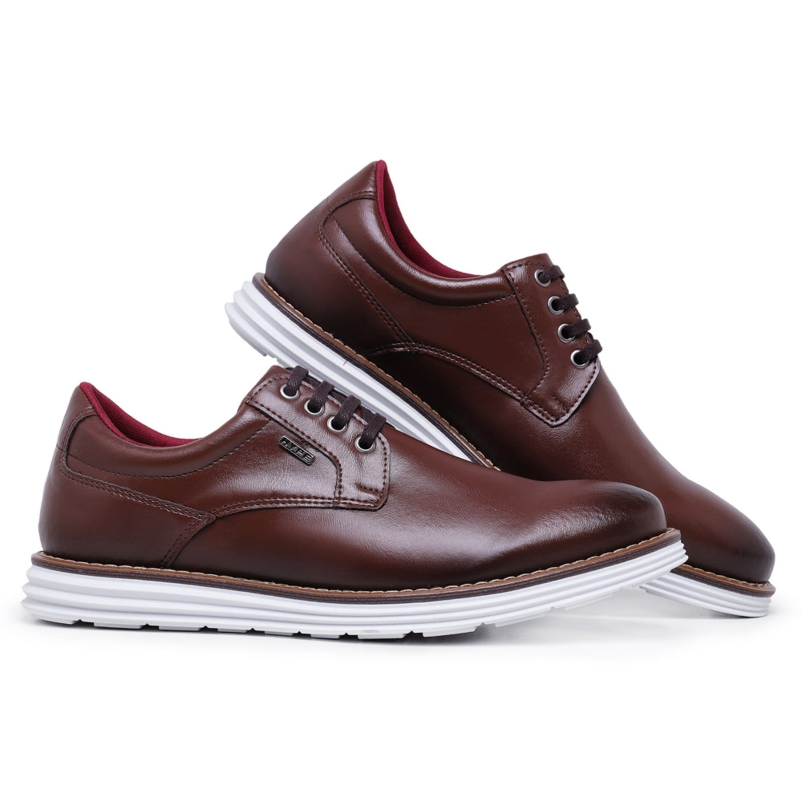 Vista 2 Sapatênis Masculino Casual Oxford Sport Fino Conforto Hype marrom