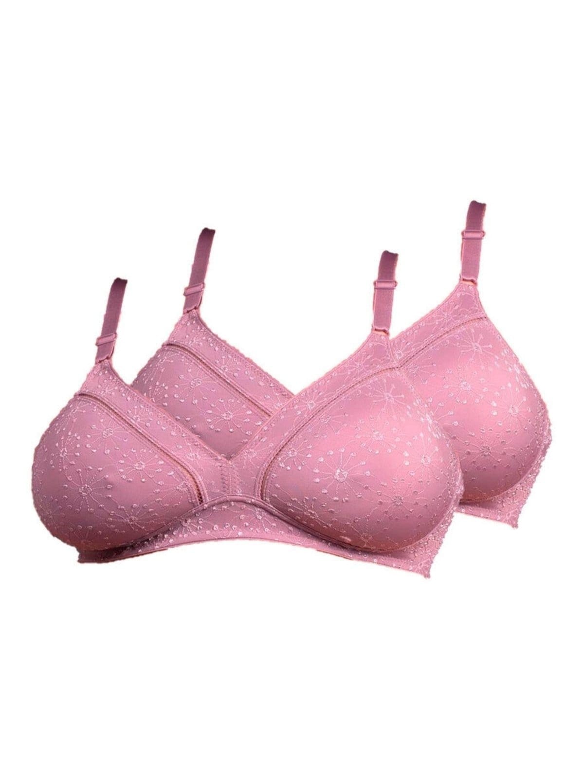 Vista principal Kit com 2 Sutiãs sem Aro e sem Bojo Duloren 111743 Taça B Duloren roxo