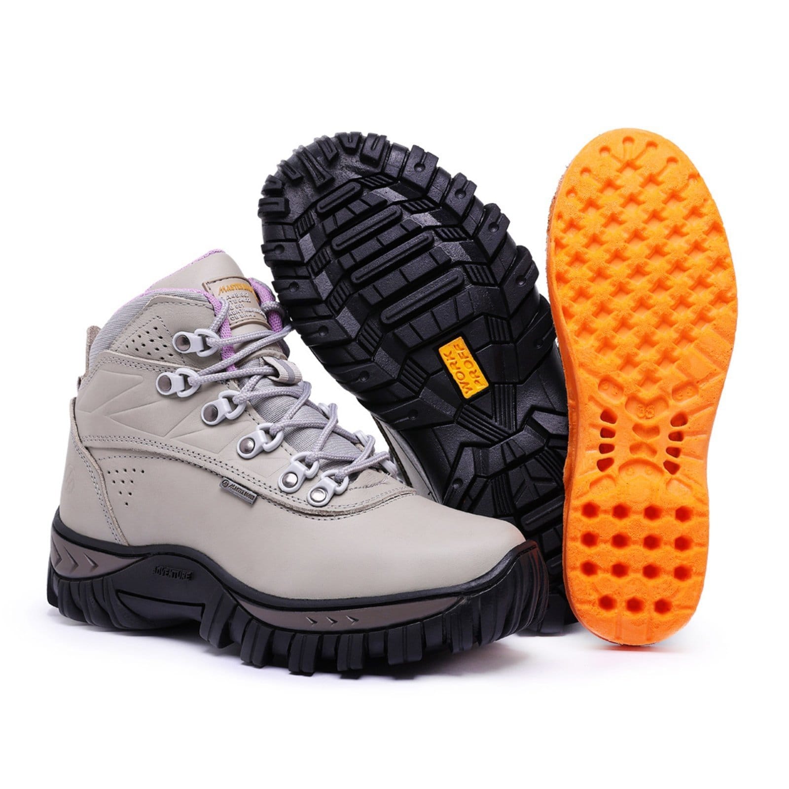 Bota Coturno Feminina Com C.A 48.067 em Couro