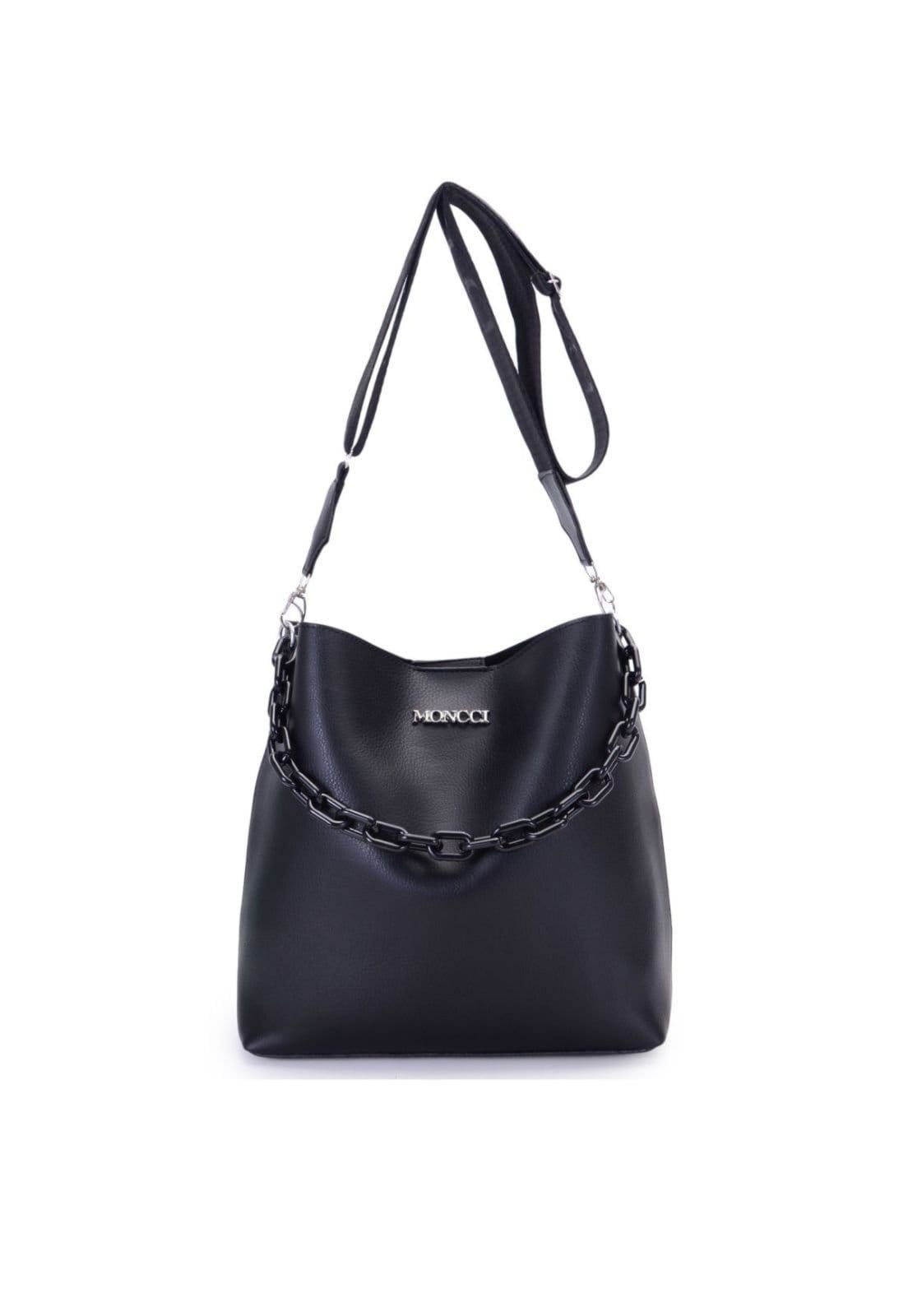 bolsa sacola feminina saco media tiracolo com corrente