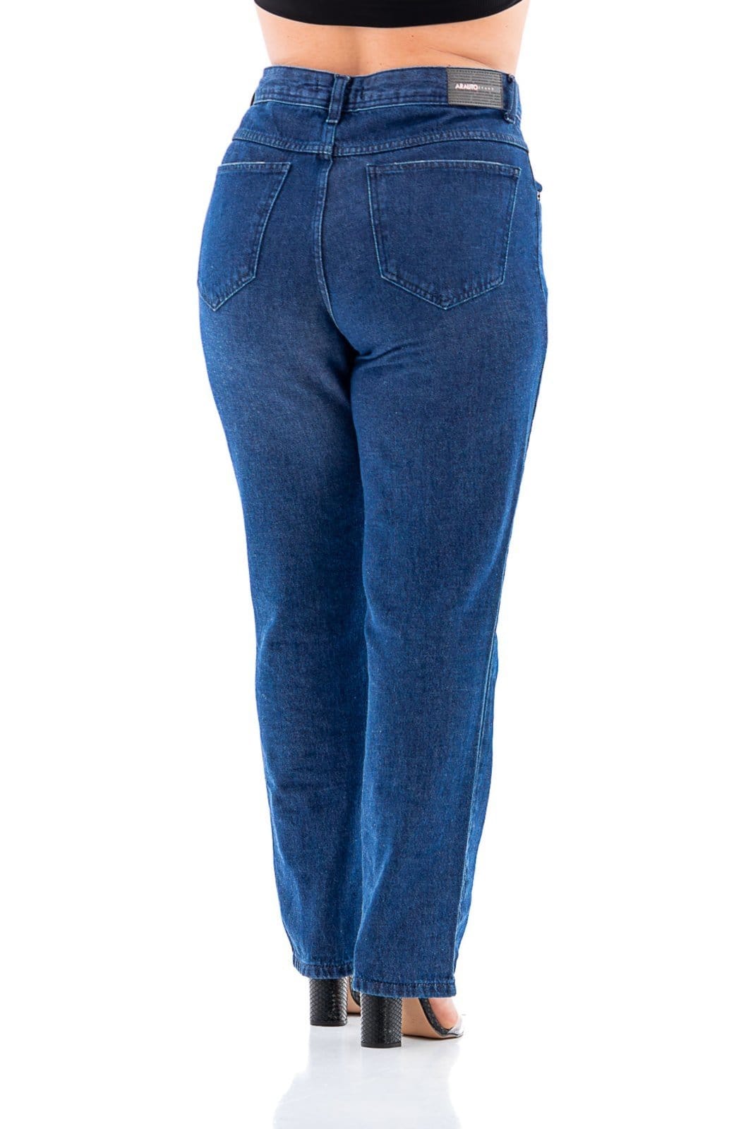 Vista 2 Calça Jeans Arauto Feminina Mom Thor ARAUTO JEANS azul