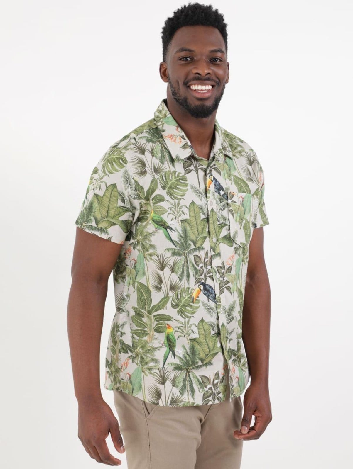 Camisa Manga Curta Estampada Vels Masculina