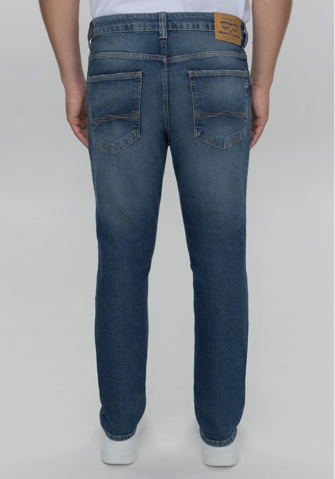 Vista 2 Calça Slim Masculina com Elastano Hangar 33 jeans