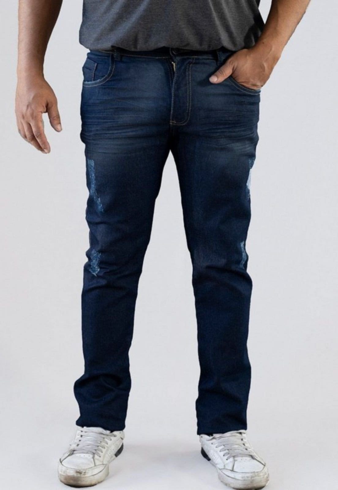 Calça Jeans Plus Size Masculina Versatti Reta Dinamarca