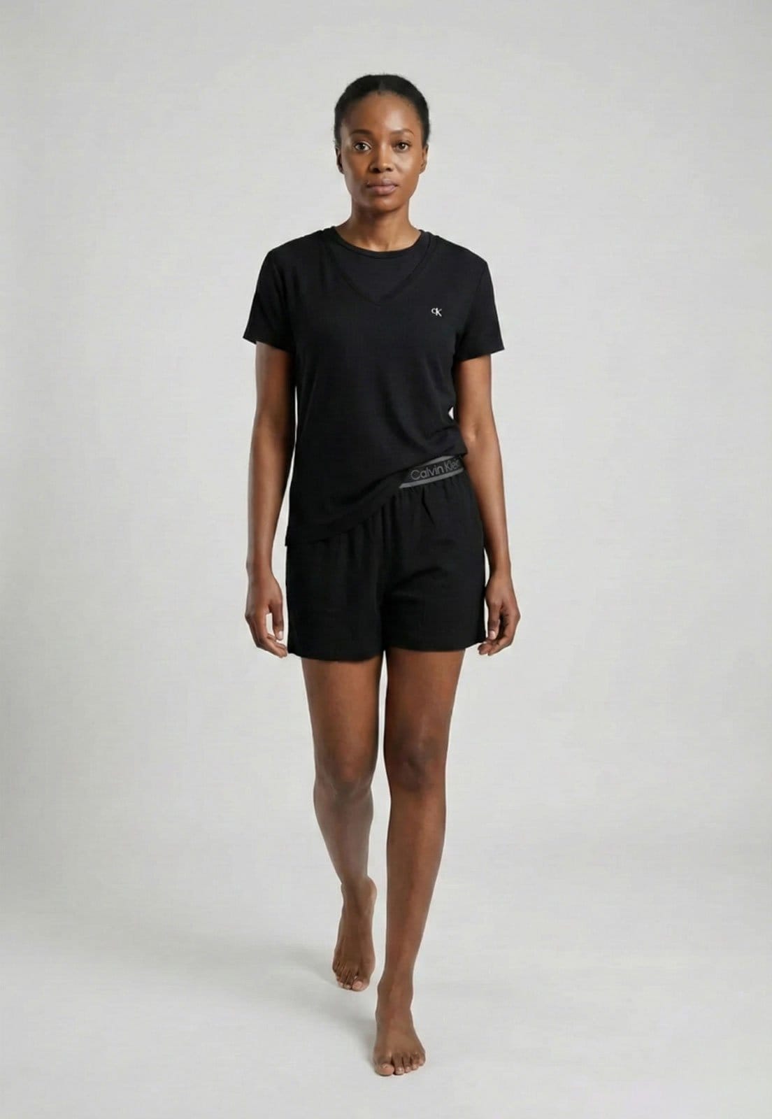 Pijama Feminino Calvin Klein Underwear Viscolycra Canelada