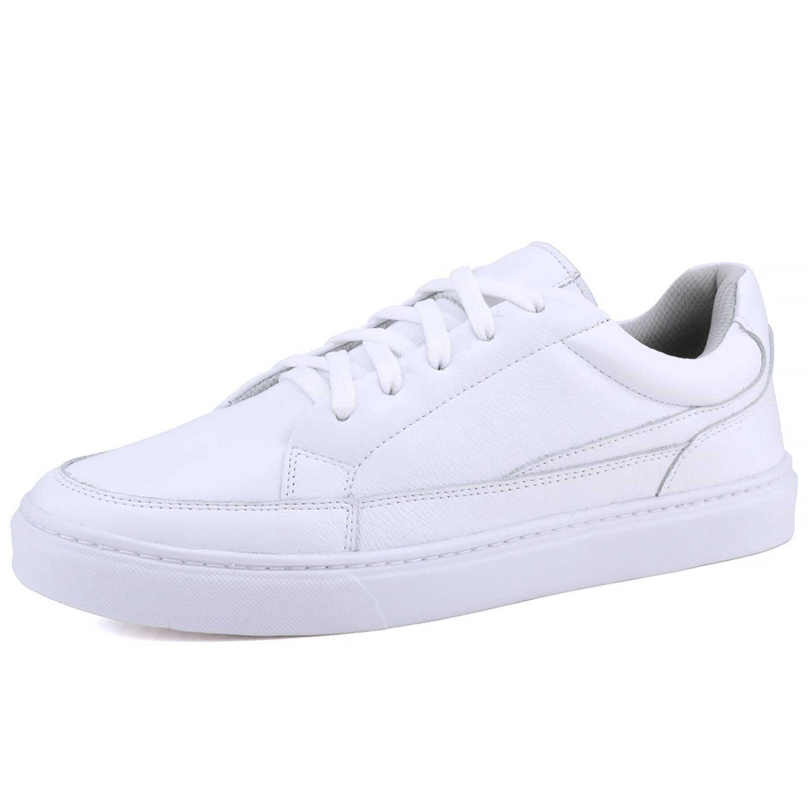 Tênis Casual Mr. Gutt de Couro Recortes