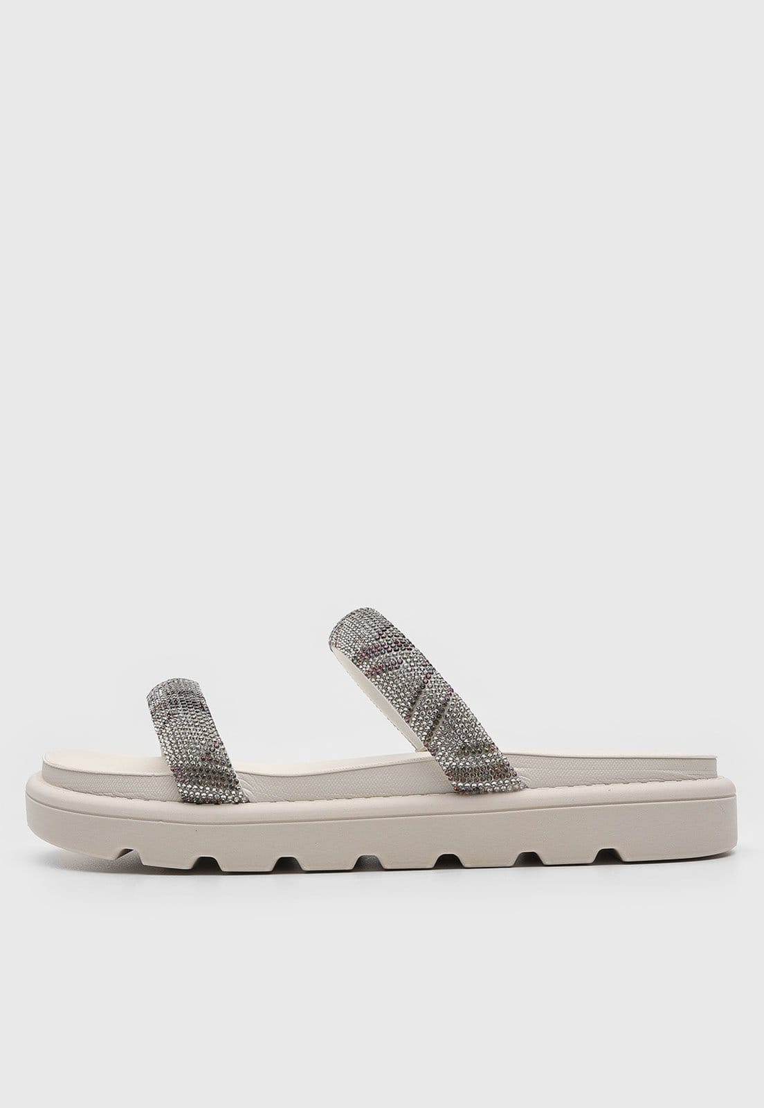 Rasteira Anabela Vizzano Hotfix Off-White