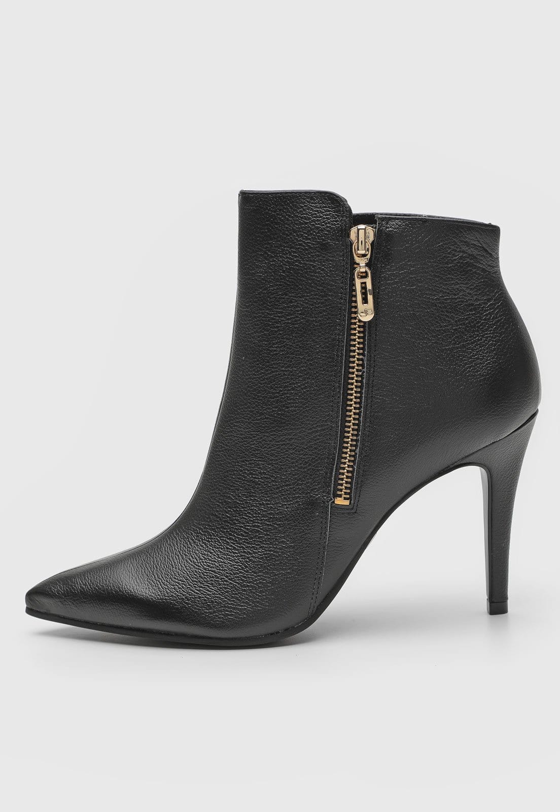 Bota Jorge Bischoff de Couro Salto Fino Preta