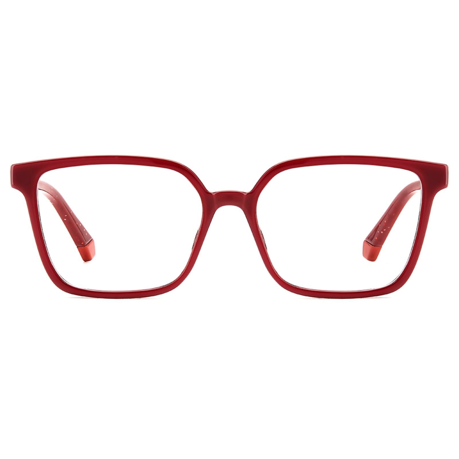 Vista 2 Armação de Óculos Polaroid Pld D836 C9A Polaroid vermelho