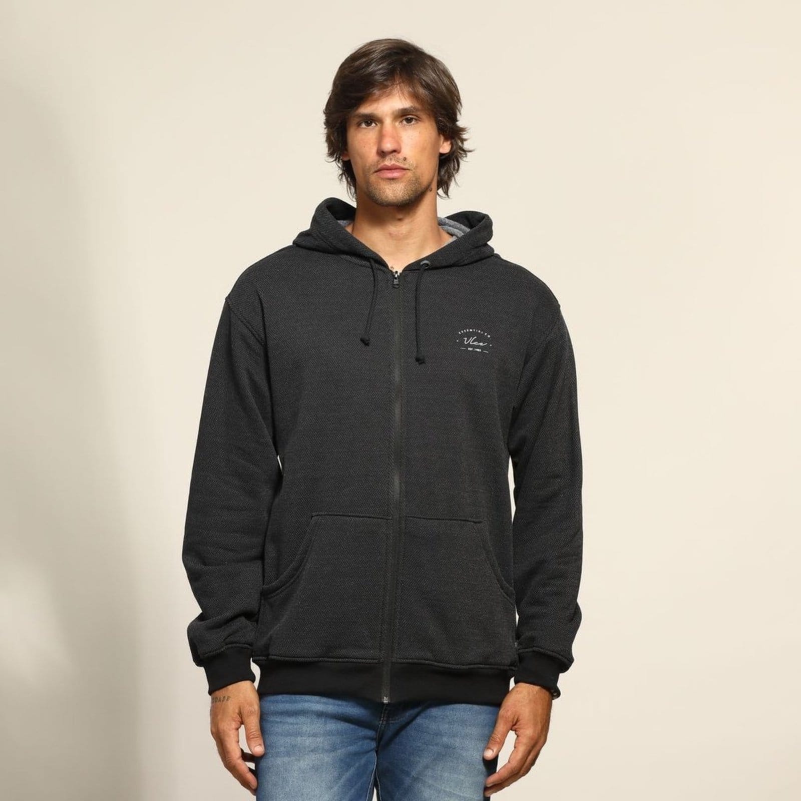 Blusa Moletom Aberta Essential VLCS