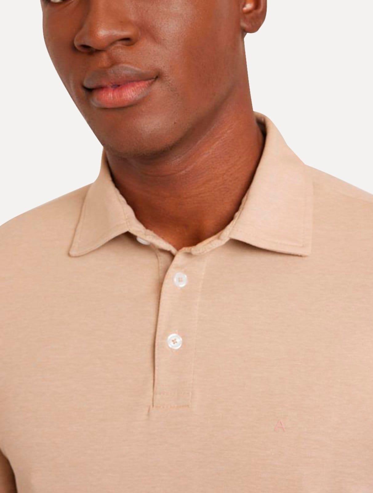 Vista 2 Polo Aramis Masculina Piquet Fresh Touch Aramis cáqui