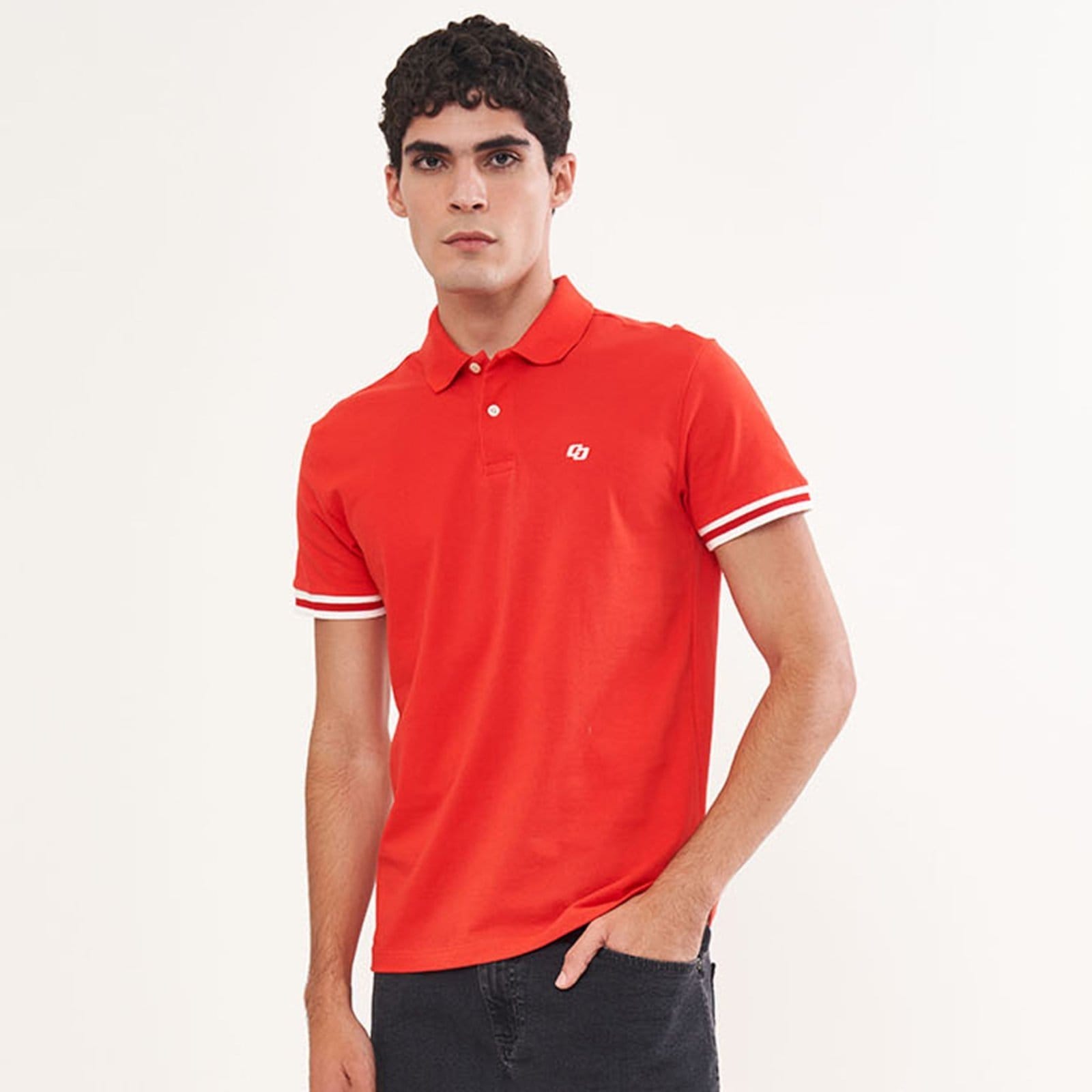 Camisa Polo Colcci Faixas Pr26 Ife Masculino