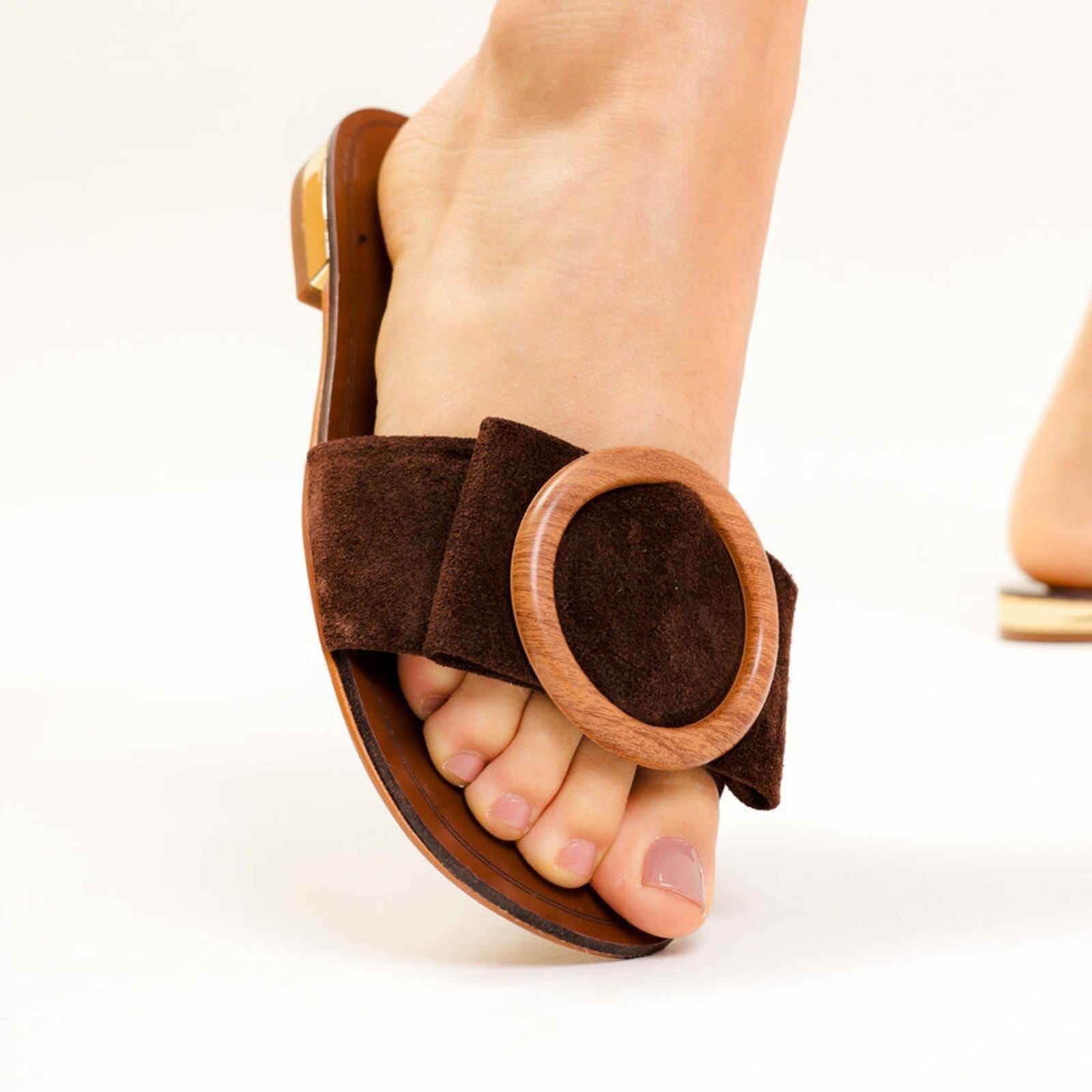 Vista 2 Rasteira Couro Cecconello 2724004-1 Cecconello marrom