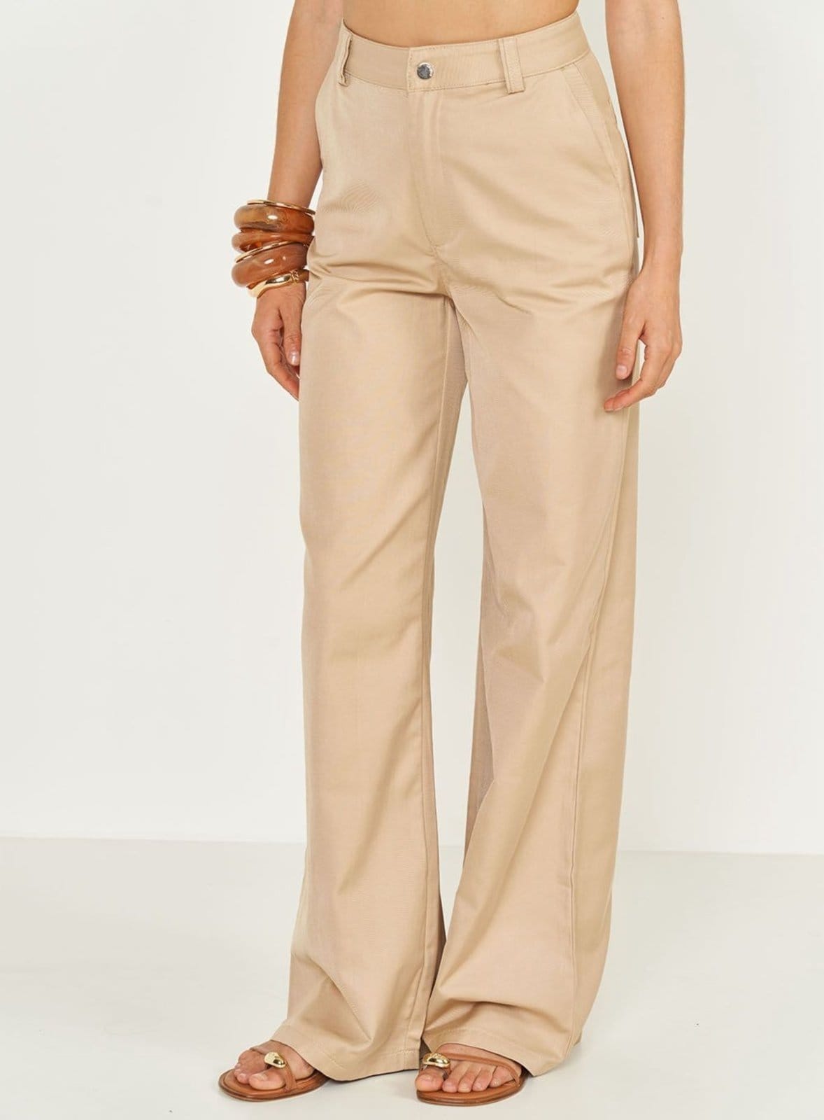 Calça Ampla Alfaiataria Joana Colcci Flavo