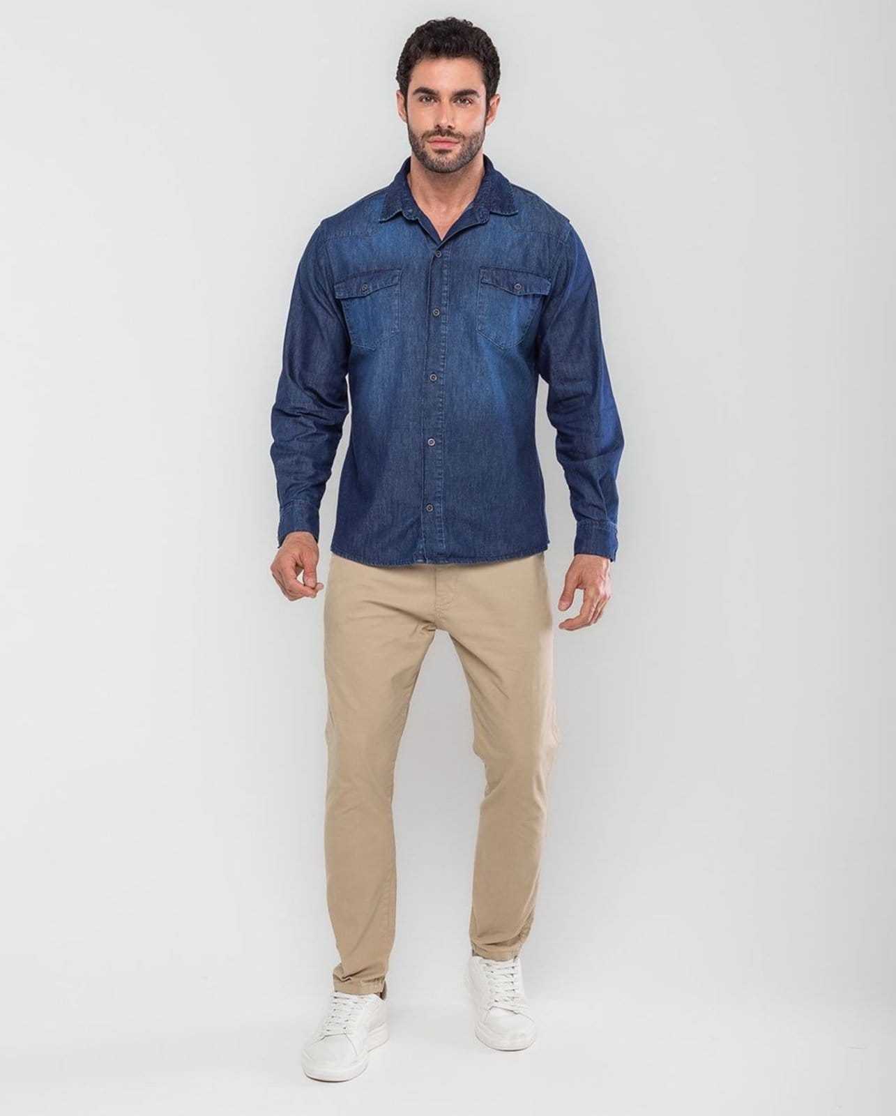 Calça Sarja Chino Masculina Premium 11201 Capuccino